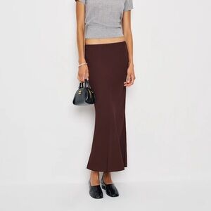 Reformation Brown Layla Skirt